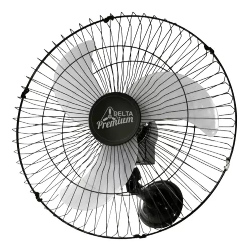 Ventilador de Parede Premium Oscilante Preto 60cm Bivolt